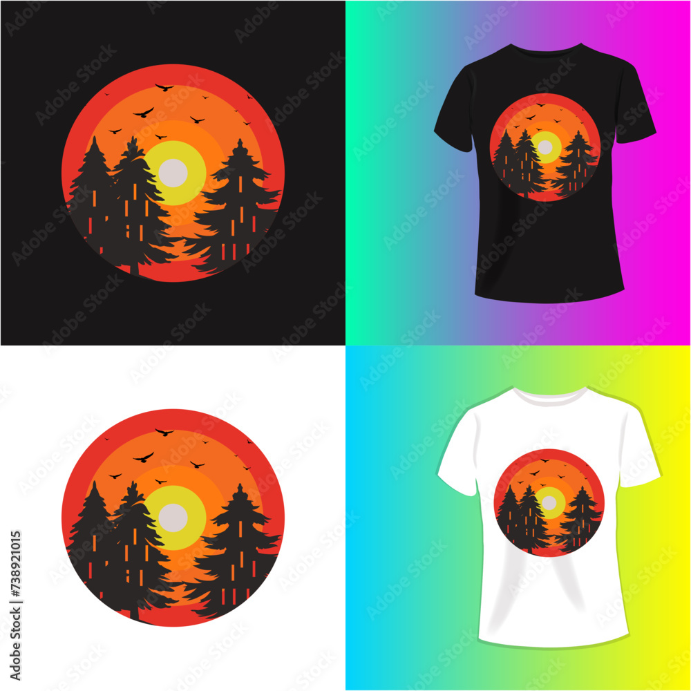 Summer T-shirt Design or Beach T-shirt Design.