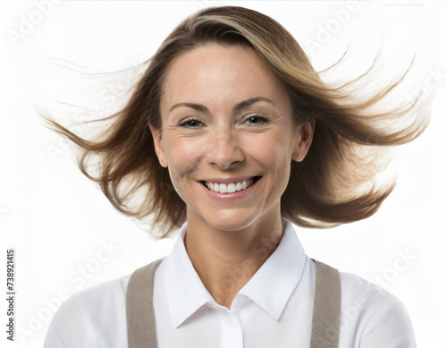 portrait of a happy woman