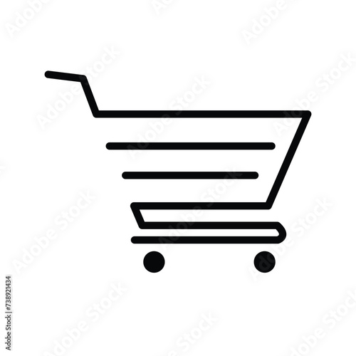 Shop cart icon, buy symbol. Shopping basket icon sign – vector. Vector illustration. Eps file 386.