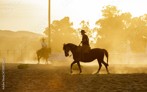 Competencia de doma redomon caballo criollo photo