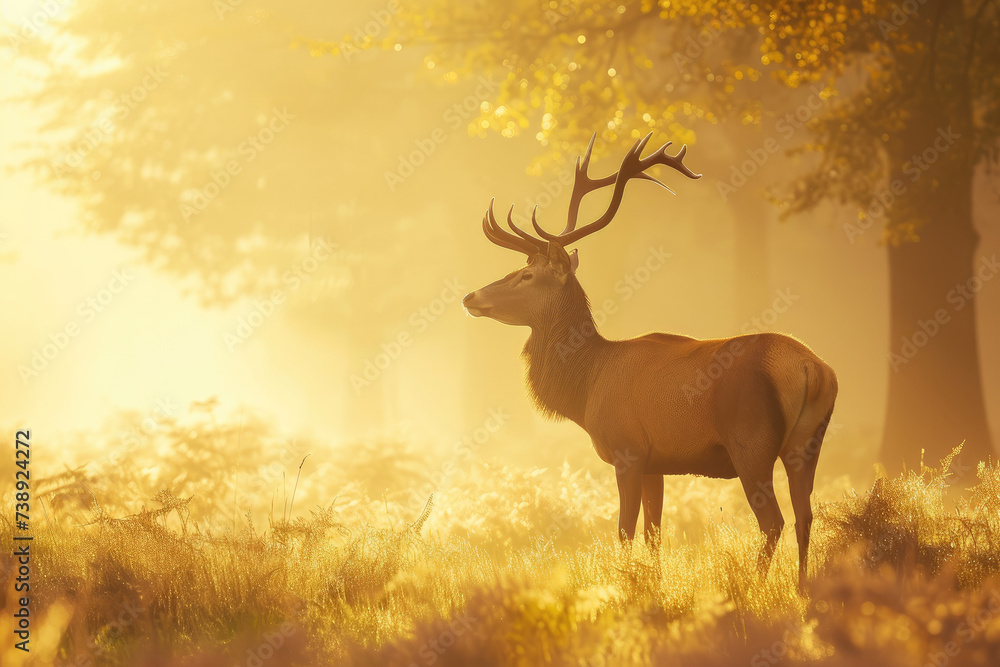 Ethereal Morning: Deer Amidst Fog and Light
Ethereal Morning: Deer Amidst Fog and Light