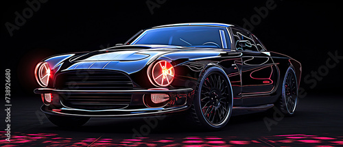 car, golden car, neon car, white car, black car, sports car wallpaper concept, new car launch, car, dark, sport, 350 DPI, ai generated