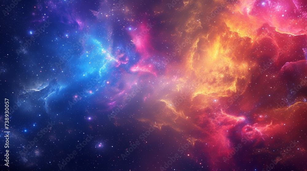 A vibrant and colorful cosmic galaxy abstract captures the wonders of the universe in an artistic expression of celestial beauty.
A vibrant and colorful cosmic galaxy abstract captures the wonders of the universe in an artistic expression of celestial beauty.