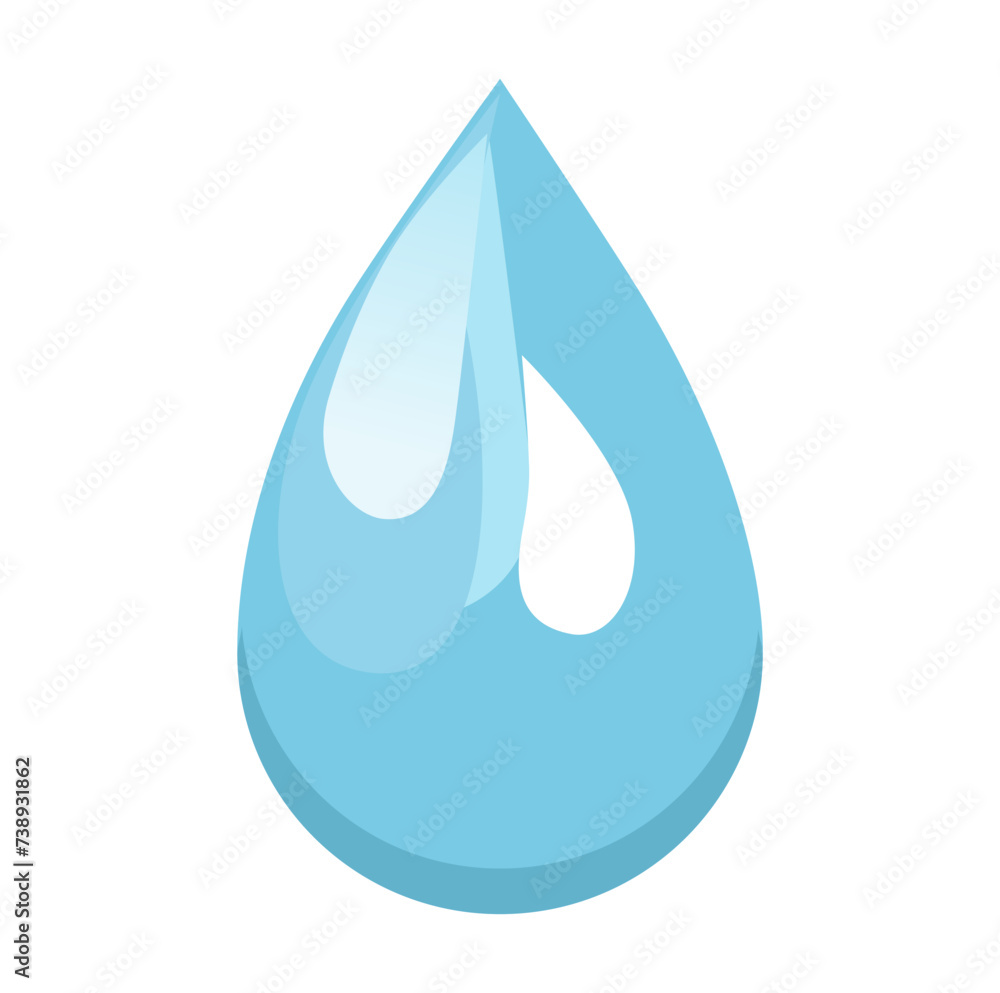 Vector isolated weather app icon with blue raindrop. Interface elements in flat design. For web Vector isolated weather app icon with blue raindrop. Interface elements in flat design. For web