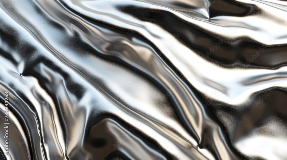Monochrome Silver Flow Monochrome Silver Flow