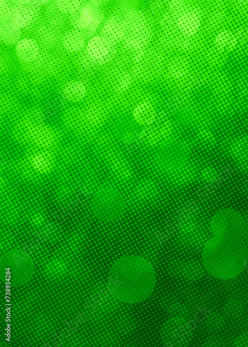 Green bokeh background for banner, poster, event, celebrations, story, ad, and various design works