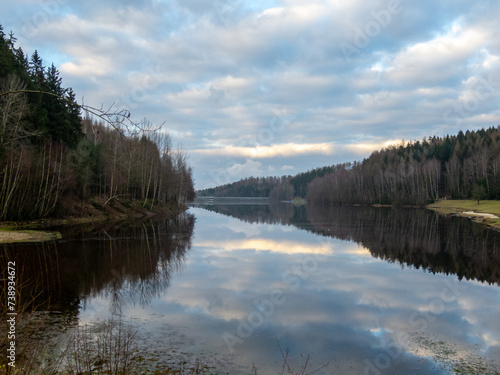 falkenstein dam, vogtland saxony germany 