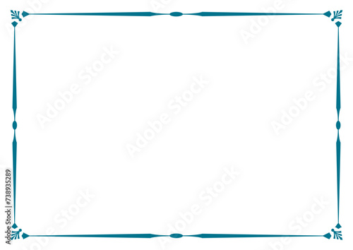 Border frame vector design template. Elegant element for your text, photo, certificate, diploma, voucher.