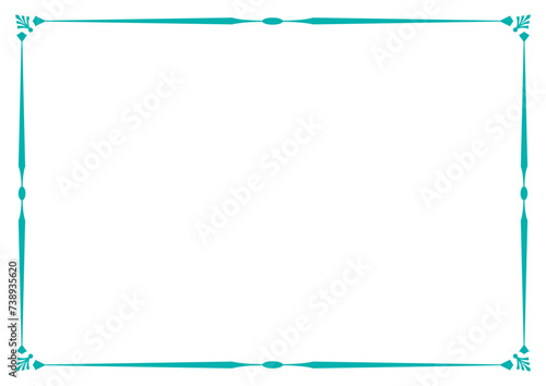 Border frame vector design template. Elegant element for your text, photo, certificate, diploma, voucher.