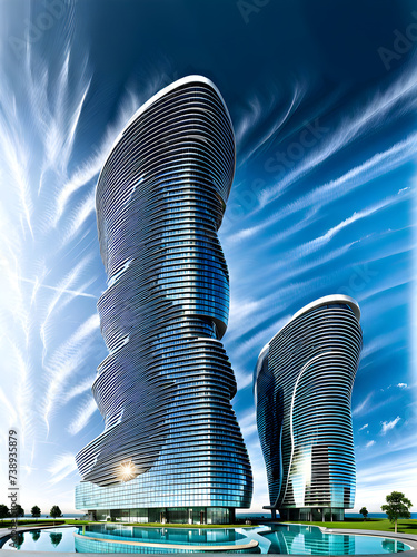 Futuristic Luxury Tower - Architectural Marvel Redefining Urban Life
