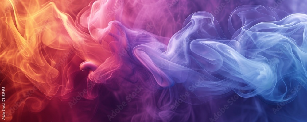 Colorful Smoke in the Air