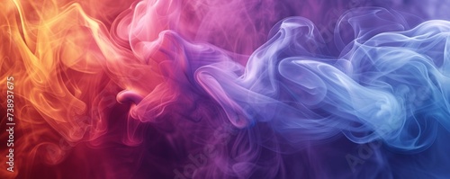 Colorful Smoke in the Air
