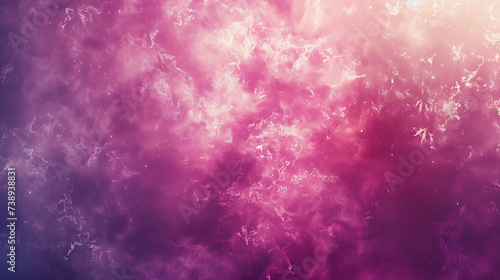A mesmerizing pink and purple color gradient forms a rough abstract background, shining with bright light and a subtle glow, leaving ample empty space