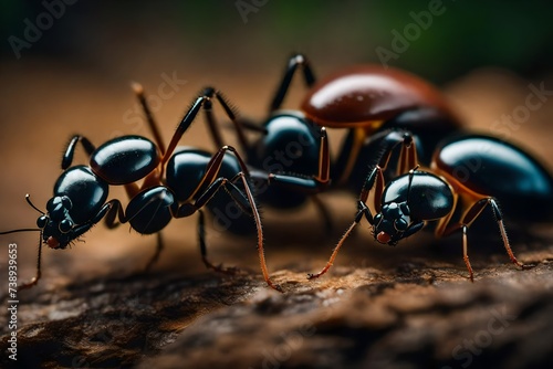 black ant on the ground © SAJJAD