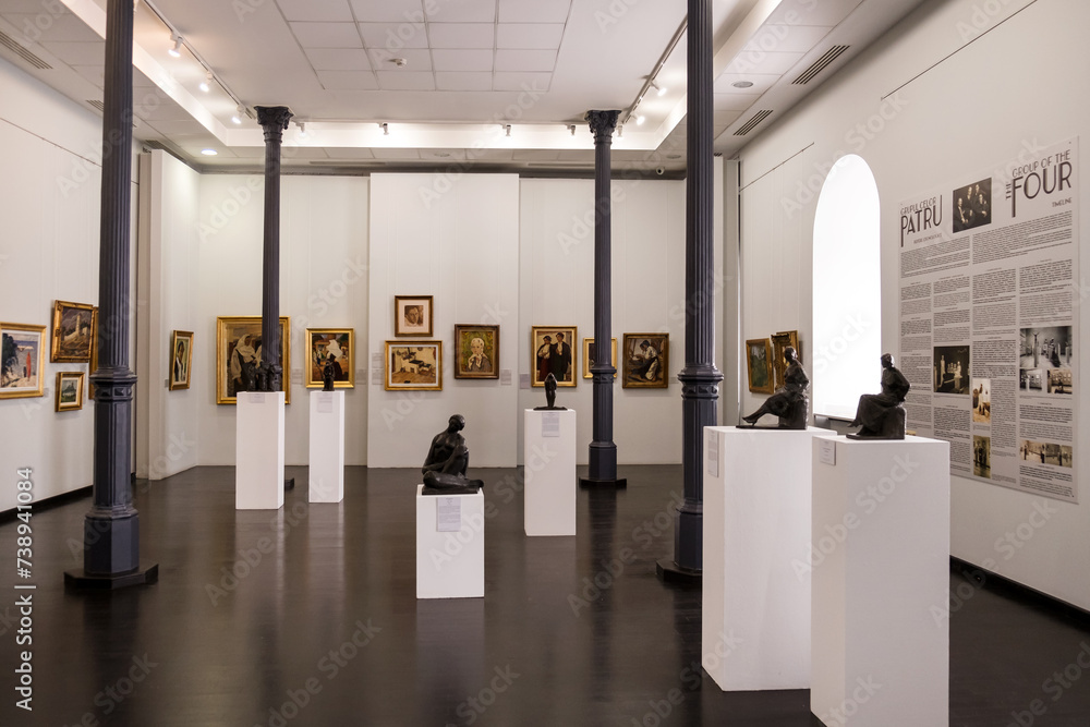 Bucharest, Romania - September 22, 2023. Great art collections in the