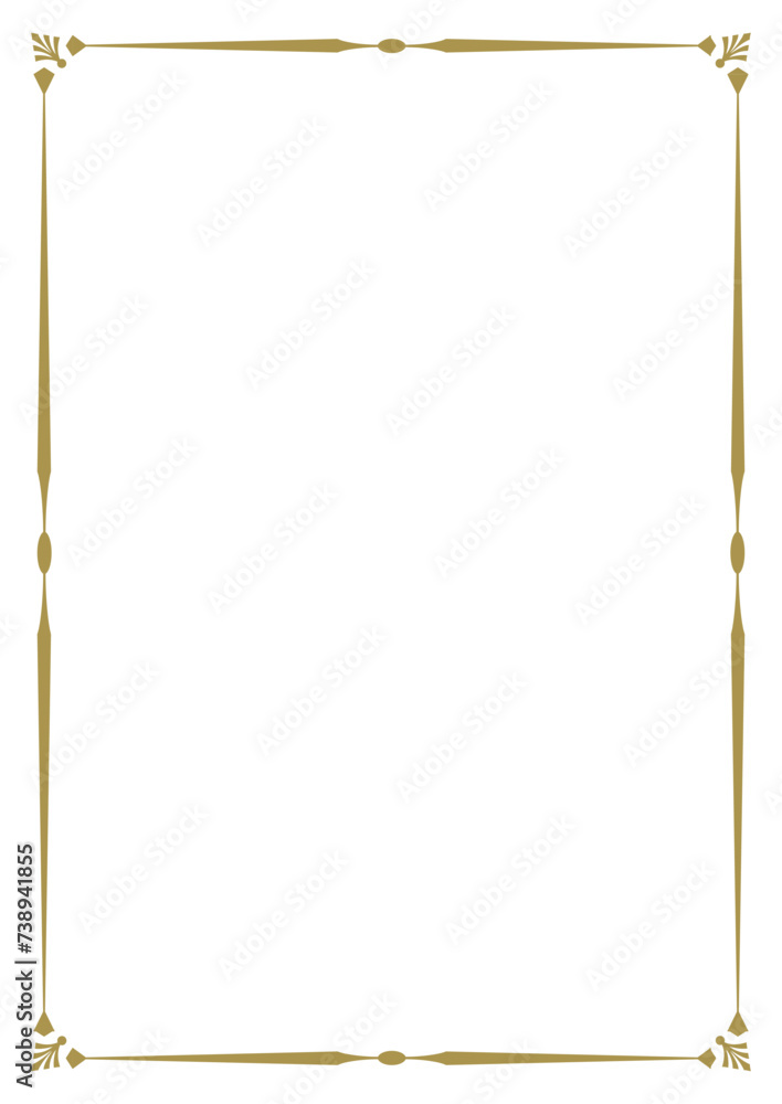 Border frame vector design template. Elegant element for your text, photo, certificate, diploma, voucher. Border frame vector design template. Elegant element for your text, photo, certificate, diploma, voucher.