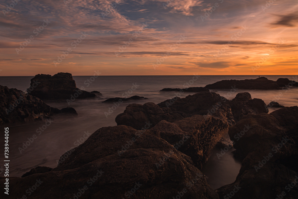 Obraz premium sunset at the beach