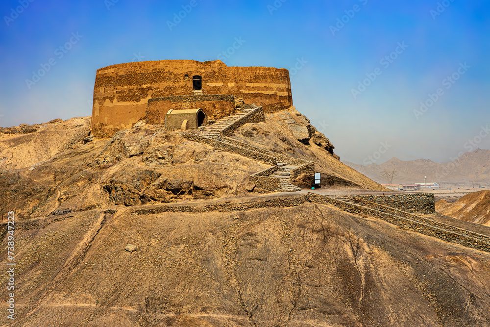 Iran. Yazd. The ancient Zoroastrian Tower of Silence