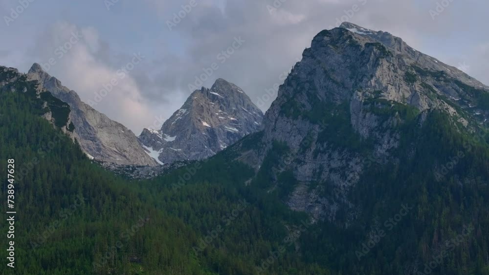 Mountain picks around Hintersee lake, Ramsau, Berchtesgadener Land, Bavaria, Germany Mountain picks around Hintersee lake, Ramsau, Berchtesgadener Land, Bavaria, Germany
