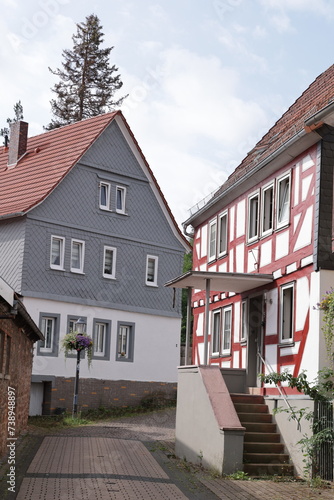 Historisches Fachwerkhaus in Altstadt von Wächtersbach in Hessen 