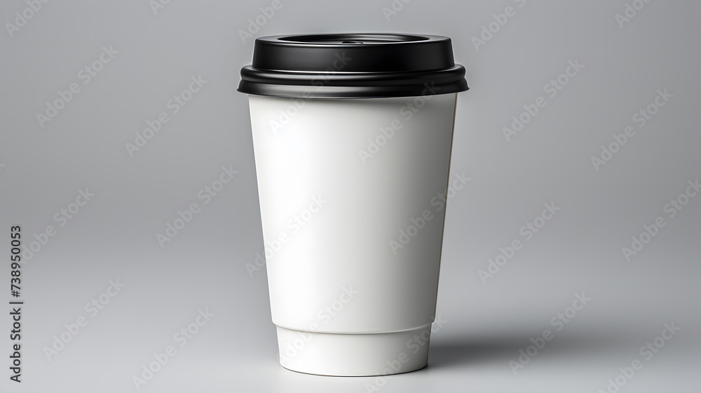Takeaway paper coffee cup isolated on white Takeaway paper coffee cup isolated on white
