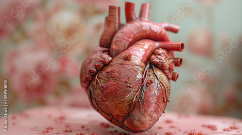 Professional Human Heart Diagram Ideal for Scientific Research and Healthcare