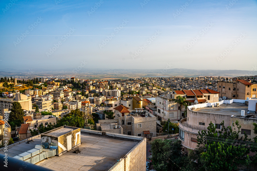Panoramic view of the city of Nazareth