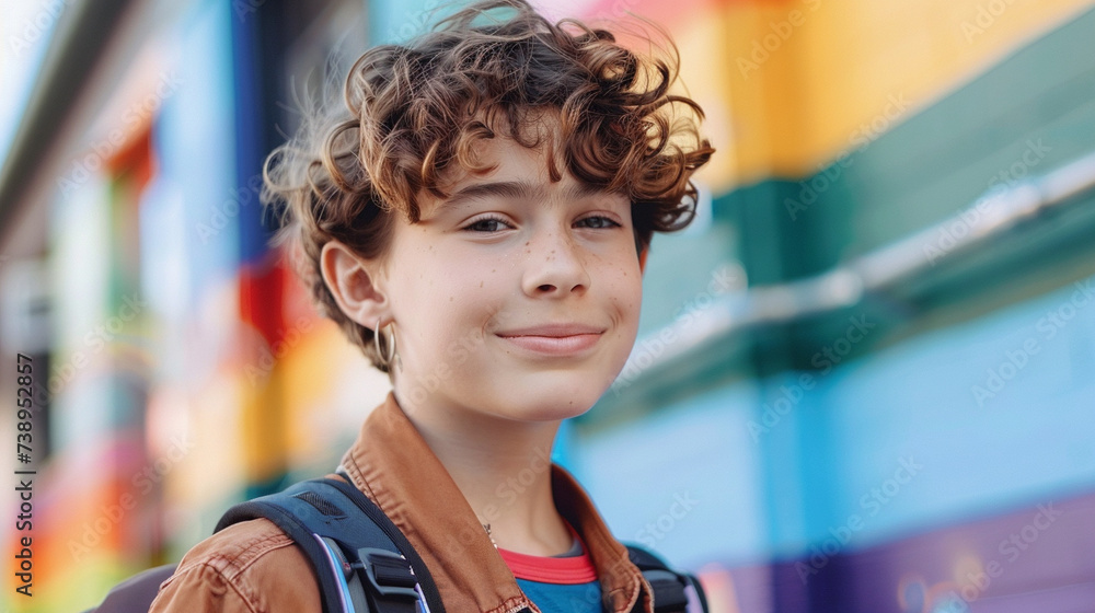 Tenager Rights A teenager advocating for LGBTQ+ rights and acceptance in their school ...