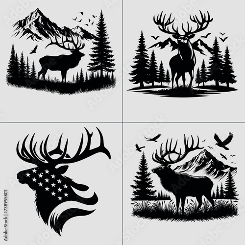 Big Buck, Whitetail Deer , Deer Hunting, Hunting SVG, Whitetail Buck, Deer Season, Hunting Design vector File