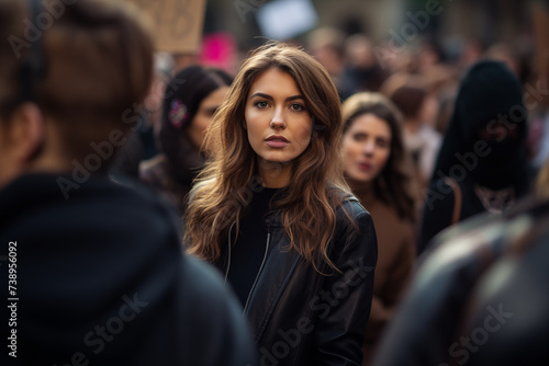 Protest Crowd Gathering © Maksym