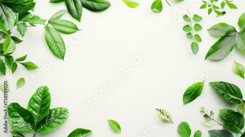 A vibrant bunch of basil leaves, lush and verdant, symbolizing growth and freshness in a tranquil herb garden