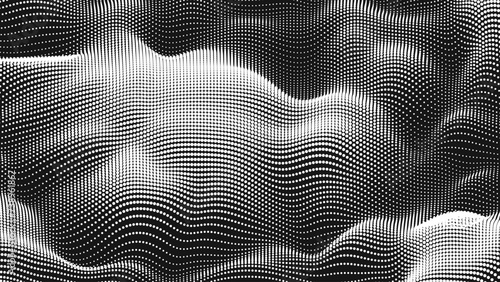 Point wave noise texture. Abstract dot background. Technological cyberspace background.