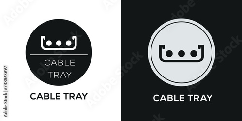 Cable tray Icon, Vector sign.
