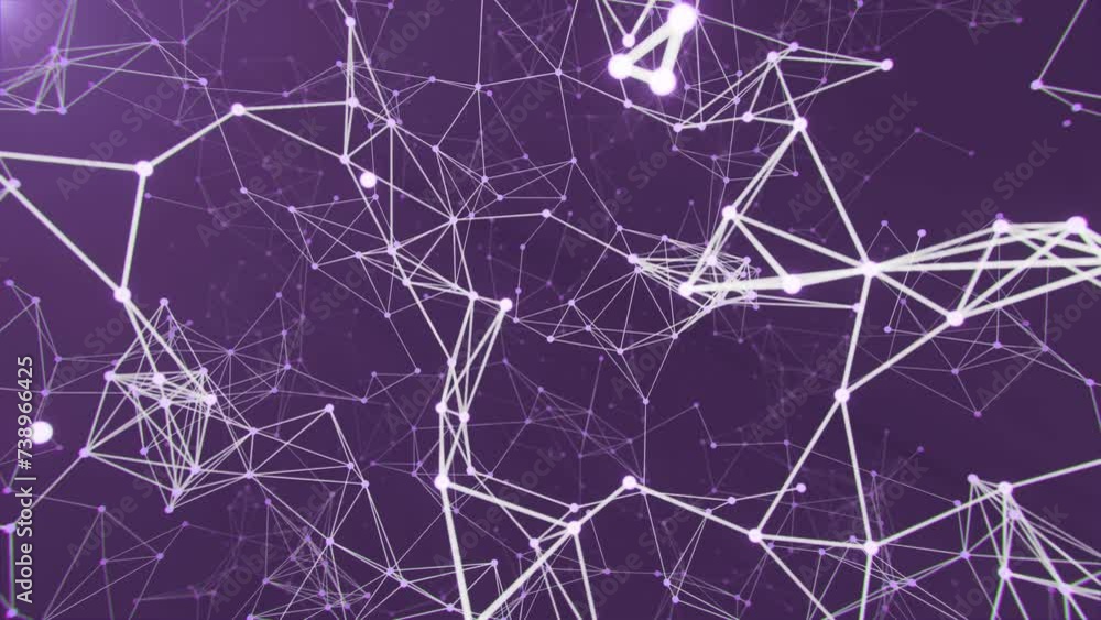 Technology network background with plexus of lines and dots, seamless looped Technology network background with plexus of lines and dots, seamless looped