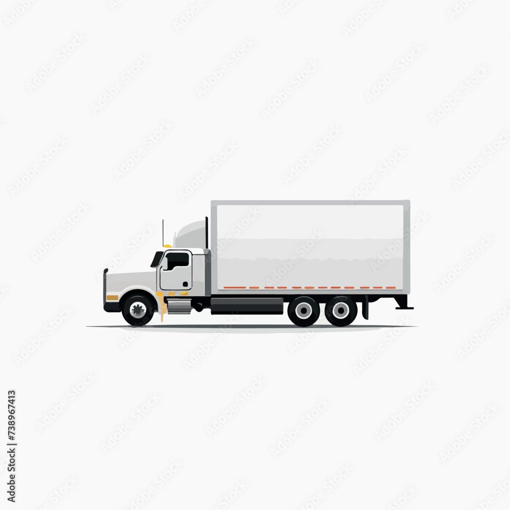 Refrigerated truck in cartoon, doodle style. Image for t-shirt, web, mobile apps and ui. Isolated 2d vector illustration in logo, icon, sketch style, Eps 10. AI Generative