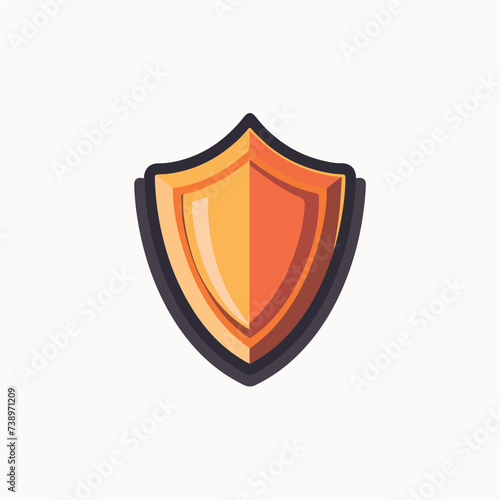 Shield in cartoon, doodle style. Image for t-shirt, web, mobile apps and ui. Isolated 2d vector illustration in logo, icon, sketch style, Eps 10. AI Generative