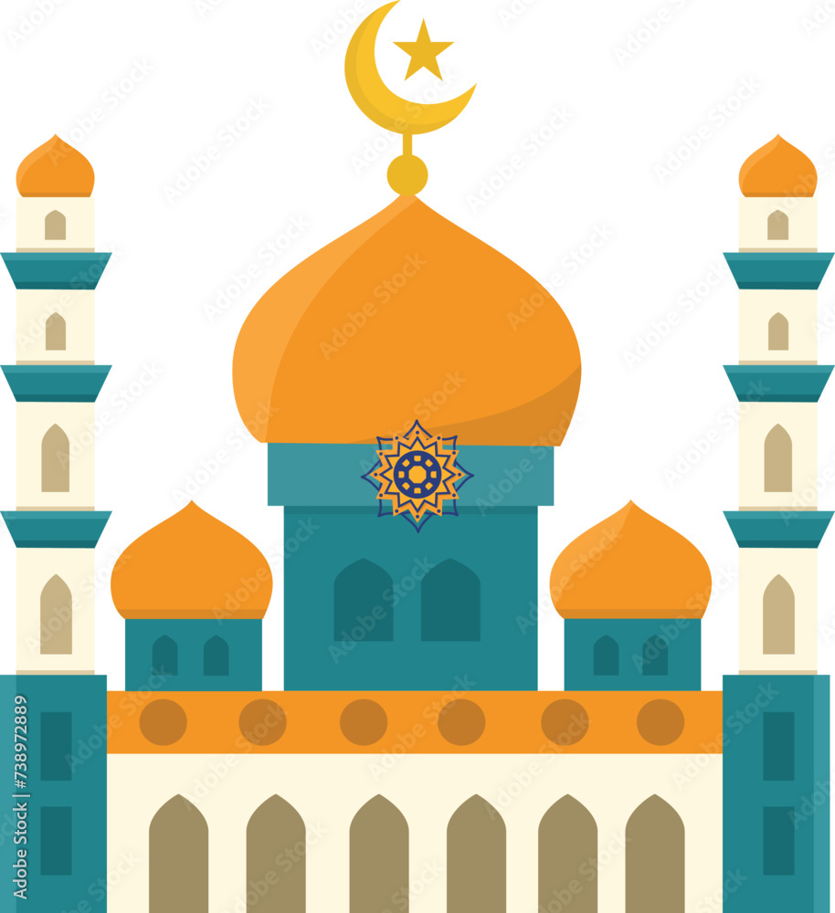 Islamic arabic vector elements