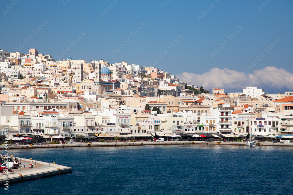 beautiful island of Syros  Greece -  travel destination - Greek islands