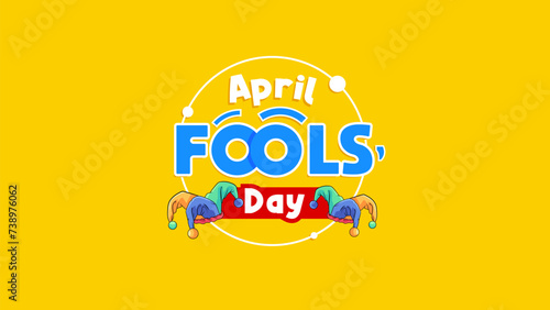 April. April Fool's day celebration. April fun is full of jokes. Celebrate April Fool's Day with a trumpet and a clown hat. celebrate the month of April