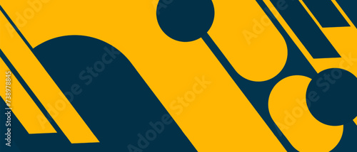 Abstract geometric background with circles and lines. Vector illustration for your design