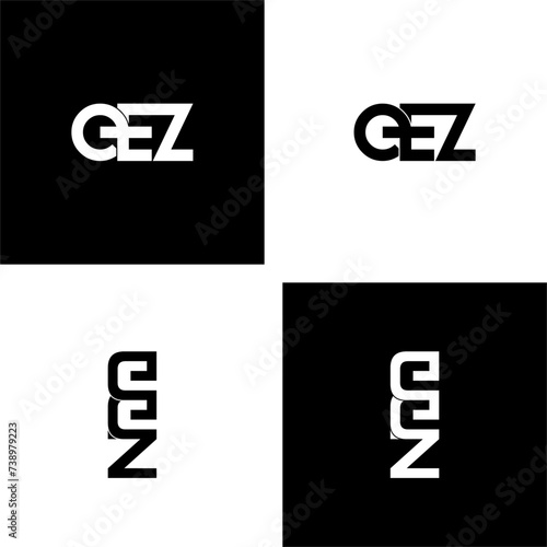 eez typography letter monogram logo design