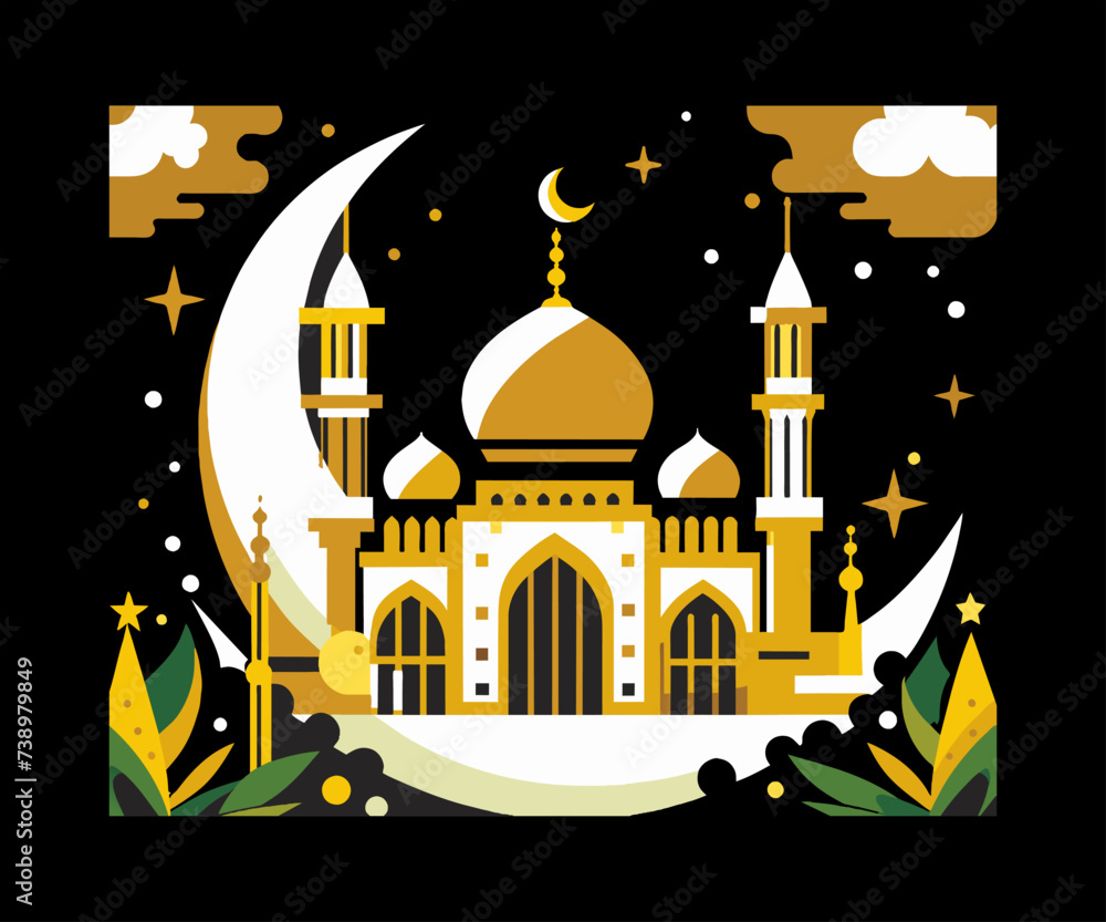 ramadhan background vector illustration