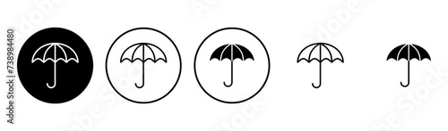 Umbrella icon set. umbrella sign icon