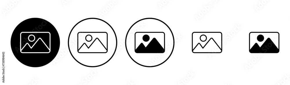 Picture icon set. photo gallery icon symbol Picture icon set. photo gallery icon symbol