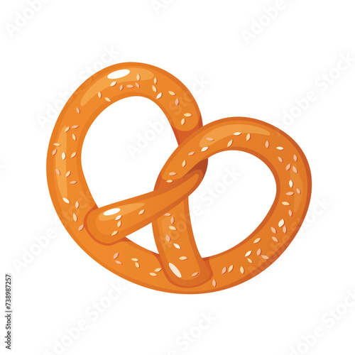 Bavarian pretzel bun.