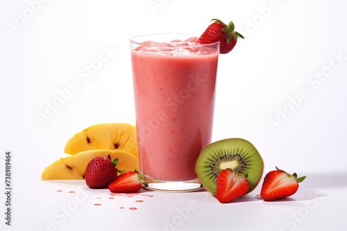 Snappy Smoothie , white background.