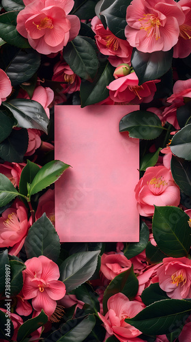 Soft and Delicate: Baby Pink Sheet of Paper Centered in the Frame for Creative Projects