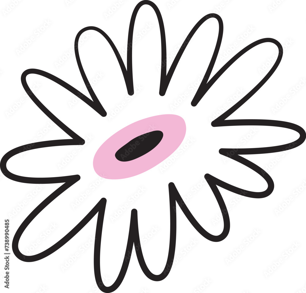 Flower Head Doodle Flower Head Doodle