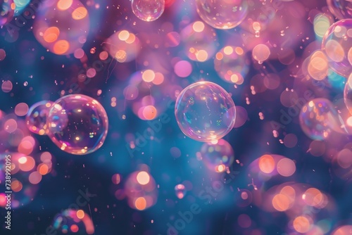 abstract background with bokeh bubles