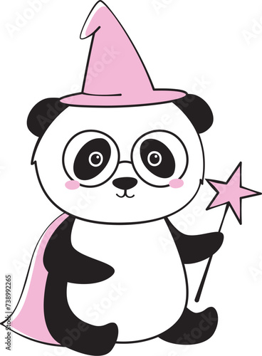 Panda Magician Doodle